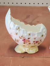 Antique Hand Painted Filigree Porcelain Creamer & Sugar