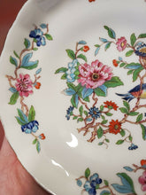 Vintage Aynsley Pembroke Colorful Flower Hummingbird Bone China Sauce/Fruit Bowl