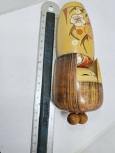Vintage Japanese Hand Painted Wooden Kokeshi Doll Signed