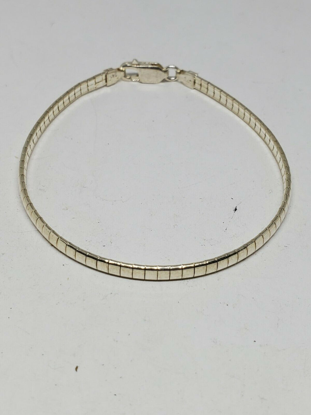 Sterling Silver RSE 925 Italy Omega Chain Bracelet 7