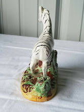 Antique Old Staffordshire Ware Zebra Hand Painted Figurine *Please Read*