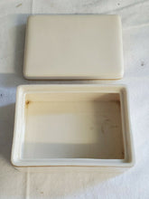 Vintage 1930's Lenox Ivory China Porcelain Jewelry Box With Gold Trim
