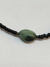 Sterling Silver Emerald And Jade Beaded Seed Bead Necklace