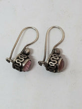 Sterling Silver Pink Rutilated Quartz Earrings