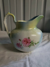 Antique Sevres White Green And Blue Rose Pitcher
