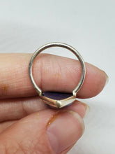 Sterling Silver Handmade Lapis Lazuli Teardrop Ring Size 6