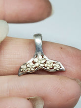 Sterling Silver Dolphin Fin Plumeria Flower Charm/Pendant
