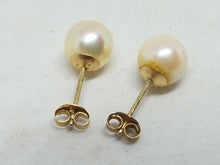 14k Yellow Gold JCM (Jacmel) 6.4mm Cultured Freshwater Pearl Stud Earrings