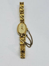 Vintage Jaques Prevard Japan 14k Gold Plated Ladies Diamond Watch