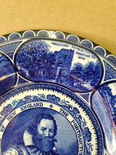 Rowland & Marsellus Co The Portraicture Of Captayne John Smith Flow Blue Plate