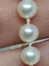 Vintage 14k Yellow Gold 20" Freshwater Cultured Off-White Pearl Necklace