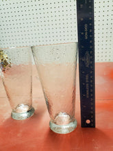 Vintage Pair Of Glass Circleware Tumblers Stamped SL