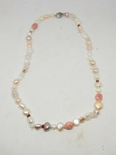 Sterling Silver Honora Baroque Pearl and Semi-precious Stone Necklace 18"
