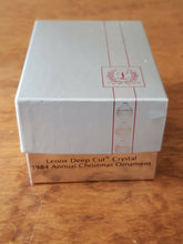 Vintage Lenox Deep Cut Crystal First Annual Christmas Ornament In Original Box