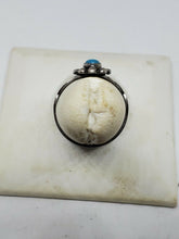 VTG Sterling Silver Bell Trading Post Sleeping Beauty Turquoise Ring Size 4.5