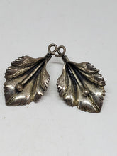 Vintage Coro Sterling Silver 3D Half Flower Clip-on Earrings 1 Missing Clip