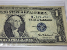 Vintage 1935 F Blue Seal Silver Certificate $1 Dollar Bill Circluated W07291207I