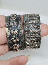 Pair Of Vintage OMAN 925 Embellished Napkin Ring Holders Handmade
