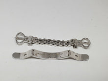 Vintage Sterling Silver Italian Uno-A-Erre Heavy Belt Buckle Chain ID Bracelet