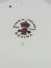 Vintage Rosina Bone China Scalloped Edge Rose Dish Made In England 5"