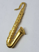 KJL Kenneth J Lane Designer Gold Tone Saxophone Brooch