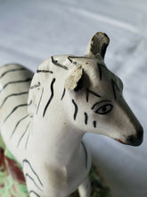 Antique Old Staffordshire Ware Zebra Hand Painted Figurine *Please Read*