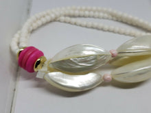Vintage Mother of Pearl Large Pendant Necklace