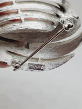 Vintage Crown Trifari Silver Tone Swirl Brooch