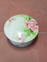 Antique Rosenthale Bavaria Hand Painted Rose Porcelain Trinket Box