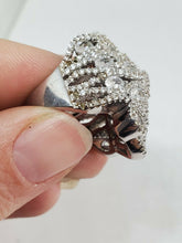 Sterling Silver 925 CN FZN Large Filigree Statement Ring Size 7