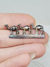 Vintage Sterling Silver Stanetzky Jerusalem ST925 3 Camels Brooch