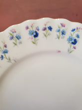 Vtg Royal Albert Bone China England Memory Lane Blue Flower Ruffled DessertPlate