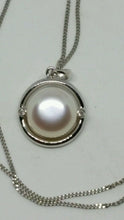 Sterling Silver Pearl and Diamond Accent Necklace