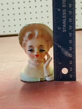 Vintage 1963 Inarco Japan E-1277 Cleve, OH Miniature Lady Head Vase 3.25"