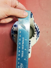Vintage DP Delft Holland Blue & White Windmill Fern Leaf Porcelain Creamer