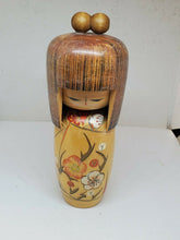 Vintage Japanese Hand Painted Wooden Kokeshi Doll Signed