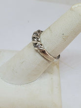 Sterling Silver White Cubic Zirconia Swirl Channel Set Ring Size 6