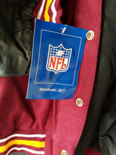 Official NFL Football Merchandise Redskins Genuine Leather Jacket NWT