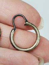 Vintage Mexico Sterling Silver Hinged Hoop Earrings