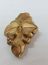 Antique Victorian Gold Filled Leaves and Tree Branch Hollow Brooch