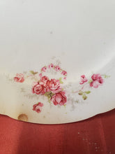 Antique American China Co Transferware Roses Stoneware Bread Plate