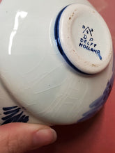 Vintage DP Delft Holland Blue & White Windmill Fern Leaf Porcelain Creamer
