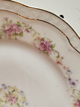 Antique Z.S. & Co. Bavaria Pink And Blue Flowers Porcelain Dinner Plate