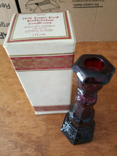 Vintage Avon 1876 Bird Of Paradise Cologne Ruby Red Candlestick