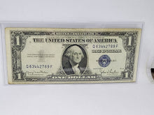 Vintage 1935 D Blue Seal Silver Certificate $1 Dollar Bill Circluated Q63442789F