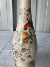 Vintage Lenox Red Bird And Flowers Gold Plated Edge Bud Vase