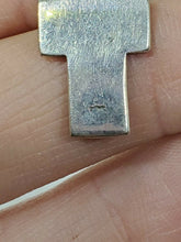 Sterling Silver WWJD What Would Jesus Do Oxidized Cross Charm/Pendant