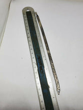Vintage Rising Sun Sterling Silver Etched Patterned 5.7mm Bracelet 925 Italy