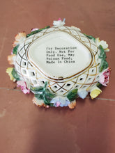 Antique KPM Diamond Lace Pierced Multicolor Flower Porcelain Trinket Box