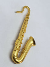 KJL Kenneth J Lane Designer Gold Tone Saxophone Brooch